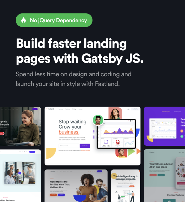 Fastland - React Gatsby JS Landing Page Template - 3