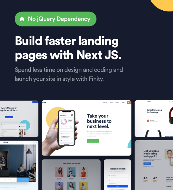 Finity - React Next JS Landing Page Template - 3