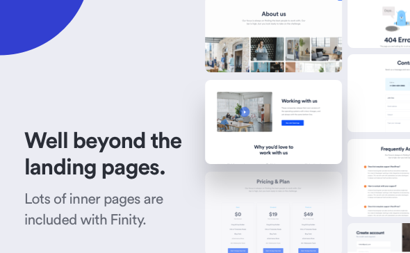 Finity - Landing Page Template for SaaS, Startup & Agency - 5